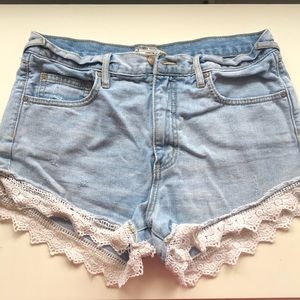 Free People Jean Shorts